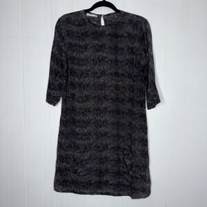Equipment Femme Women’s 100% Silk Aubrey Shift Dress Leopard Print Size Medium